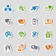 Stickers - Love and Dating icons