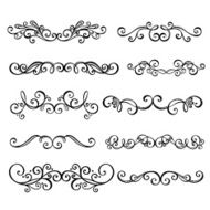 Set Calligraphic Borders and Page Decoration N12