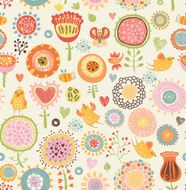 floral seamless pattern N743