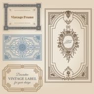 vintage frames and design elements N42