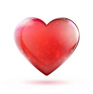 Red glossy heart N7