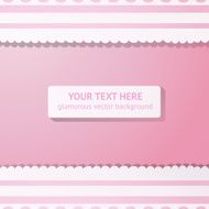 Pink background with vintage white lace N2