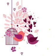 Love birds and cages