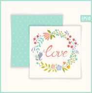 Floral love card N2