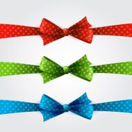 Set of polka dot bow N2