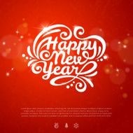 Red romantic New year background with flare lights and texture N2