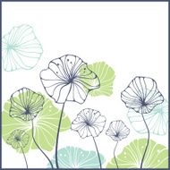 Cute card with flowers N2