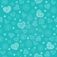 Mint and sugar seamless pattern