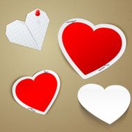 St Valentine&#039;s day greeting card elements