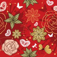 Seamless floral background N332
