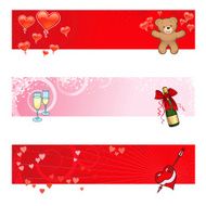 Valentine&#039;s Day Banners (vector &amp; jpeg)