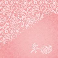 Vintage greeting card with floral motifs in east style N11