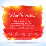 Watercolor abstract background vector illustration N5