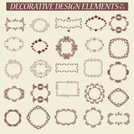 calligraphic design elements frame