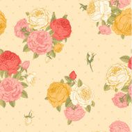 Vector seamless vintage floral pattern N13
