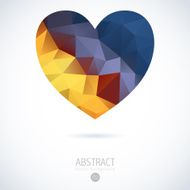 Vector Geometric Mosaic Heart N4