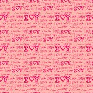 words &quot;i love you&quot; on pink background N10