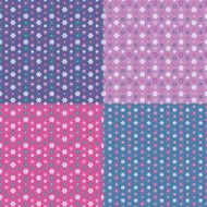 colorful flowers pattern set N2