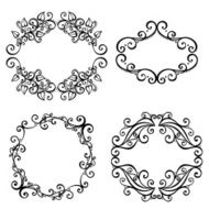 Vector Decorative Ornamental Frame for Text N2