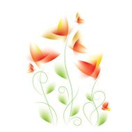 Abstract floral design vector illustration