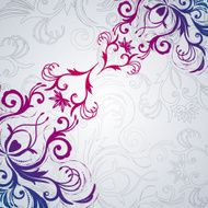 Abstract vector floral background with east flowers N10