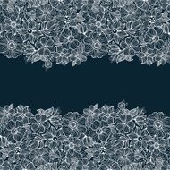 Vintage floral banner N6
