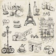 Paris Illustration Set