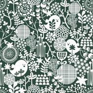 Beautiful seamless texture with flowers