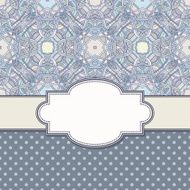 Vintage vector flower frame N164
