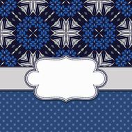 Vintage vector flower frame N165
