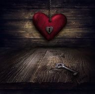 Valentines design - Heart in chains N2