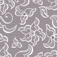 Lace fabric seamless pattern with abstract flowers N7