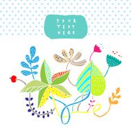 Floral card N86