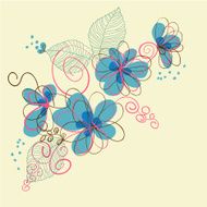 abstract floral background N127