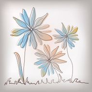 Vintage background with flowers N4