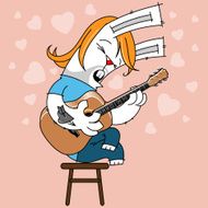 rabbit acoustic guitar