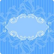 Blue Flower Frame N2