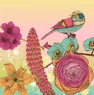 Floral card N89