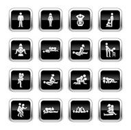Supergloss Black Icons - Erotic Positions