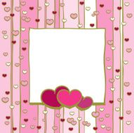 frame with hearts N4