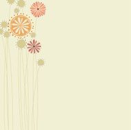 Retro Floral Card N2