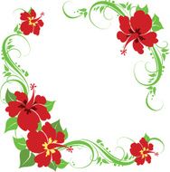 Hibiscus ornament
