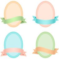 Fancy Oval Shape Frame Set