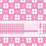 pink flowery greeting card