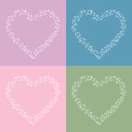 Monochrome hearts