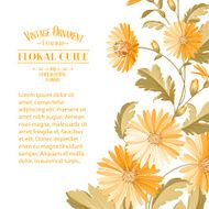 Flower background with violet flowers N4