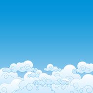 Good weather background Blue sky with clouds