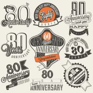 Vintage style 80th anniversary collection