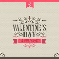 Valentine&#039;s Day celebration greeting card design N4