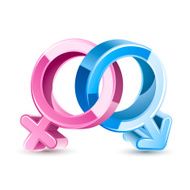 3d male female symbol